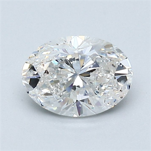 Picture of Natural Diamond 0.98 Carats, Oval with  Cut, F Color, SI2 Clarity and Certified by GIA