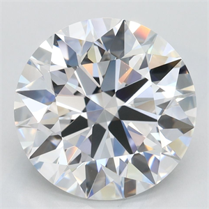 Picture of Lab Grown Diamond 3.63 Carats, Round with Excellent Cut, D Color, VVS1 Clarity and Certified by GIA