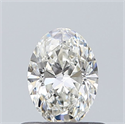 Natural Diamond 0.50 Carats, Oval with  Cut, H Color, VS2 Clarity and Certified by GIA