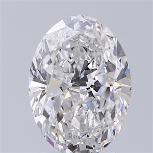 Foto Diamante Natural 2.01 quilates, Ovalado , Color D, claridad SI2 y certificado GIA de