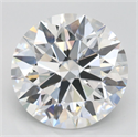 Lab Grown Diamond 4.24 Carats, Round with Ideal Cut, D Color, IF Clarity and Certified by IGI