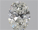 Natural Diamond 0.80 Carats, Oval with  Cut, H Color, VVS2 Clarity and Certified by GIA