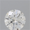 Natural Diamond 0.40 Carats, Round with Excellent Cut, F Color, I1 Clarity and Certified by IGI