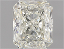 Natural Diamond 0.53 Carats, Radiant with  Cut, K Color, IF Clarity and Certified by GIA