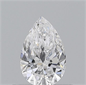 Natural Diamond 0.50 Carats, Pear with  Cut, D Color, SI1 Clarity and Certified by GIA
