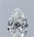 Natural Diamond 0.52 Carats, Pear with  Cut, H Color, VS1 Clarity and Certified by GIA