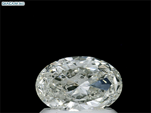 Foto Diamante Natural 0.72 quilates, Ovalado , Color I, claridad SI1 y certificado GIA de