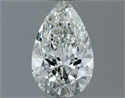 Natural Diamond 0.50 Carats, Pear with  Cut, H Color, VVS2 Clarity and Certified by GIA