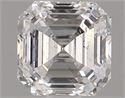 Natural Diamond 0.71 Carats, Asscher with  Cut, G Color, SI2 Clarity and Certified by GIA