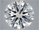 Lab Grown Diamond 4.01 Carats, Round with Excellent Cut, E Color, VVS2 Clarity and Certified by IGI