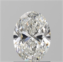 Natural Diamond 1.20 Carats, Oval with  Cut, G Color, SI1 Clarity and Certified by GIA