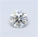 Natural Diamond 0.40 Carats, Round with Very Good Cut, I Color, SI1 Clarity and Certified by GIA