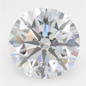 Picture of Lab Grown Diamond 3.31 Carats, Round with Excellent Cut, D Color, VVS1 Clarity and Certified by GIA