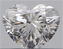 Natural Diamond 0.30 Carats, Heart with  Cut, D Color, VVS2 Clarity and Certified by GIA
