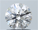 Diamante Natural 0.90 quilates, Redondo , Color H, claridad SI1 y certificado GIA