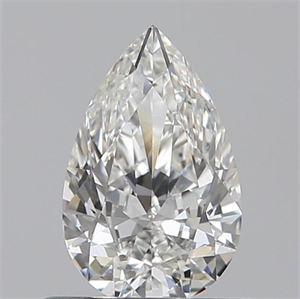 Picture of Natural Diamond 0.51 Carats, Pear with  Cut, G Color, VS2 Clarity and Certified by GIA