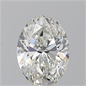Natural Diamond 0.90 Carats, Oval with  Cut, H Color, VVS1 Clarity and Certified by GIA
