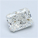 Natural Diamond 1.01 Carats, Radiant with  Cut, H Color, VVS1 Clarity and Certified by GIA