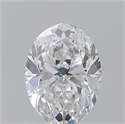Natural Diamond 1.51 Carats, Oval with  Cut, E Color, SI1 Clarity and Certified by GIA