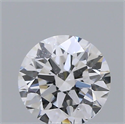 Natural Diamond 0.40 Carats, Round with Very Good Cut, D Color, SI1 Clarity and Certified by GIA