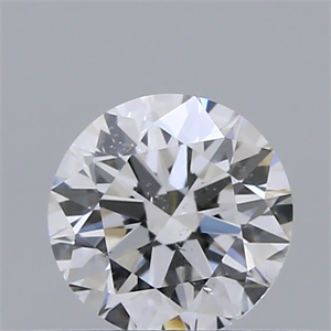 Picture of Natural Diamond 0.40 Carats, Round with Very Good Cut, D Color, SI1 Clarity and Certified by GIA