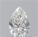 Natural Diamond 0.51 Carats, Pear with  Cut, H Color, VVS1 Clarity and Certified by GIA