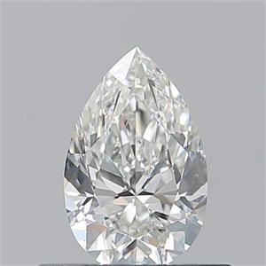 Picture of Natural Diamond 0.51 Carats, Pear with  Cut, H Color, VVS1 Clarity and Certified by GIA