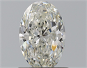 Natural Diamond 0.90 Carats, Oval with  Cut, H Color, VVS2 Clarity and Certified by GIA
