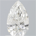 Natural Diamond 0.63 Carats, Pear with  Cut, F Color, SI2 Clarity and Certified by IGI