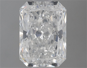 Picture of Natural Diamond 0.90 Carats, Radiant with  Cut, F Color, SI2 Clarity and Certified by GIA