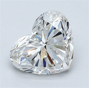 Picture of Natural Diamond 1.50 Carats, Heart with  Cut, H Color, SI1 Clarity and Certified by GIA