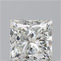 Natural Diamond 0.80 Carats, Princess with  Cut, J Color, VVS1 Clarity and Certified by GIA