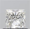 Natural Diamond 0.60 Carats, Princess with  Cut, I Color, VVS1 Clarity and Certified by GIA