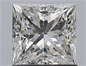 Natural Diamond 1.03 Carats, Princess with  Cut, H Color, SI2 Clarity and Certified by GIA