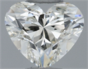 Natural Diamond 0.50 Carats, Heart with  Cut, K Color, VVS2 Clarity and Certified by GIA