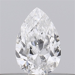 Picture of Natural Diamond 0.19 Carats, Pear with  Cut, E Color, SI1 Clarity and Certified by GIA