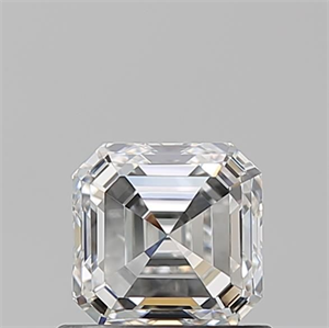 Foto Diamante Natural 0.80 quilates, Asscher , Color F, claridad VVS1 y certificado GIA de