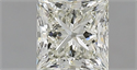 Natural Diamond 1.12 Carats, Princess with  Cut, J Color, IF Clarity and Certified by IGI