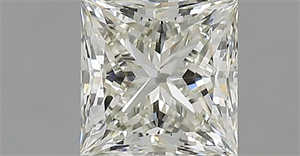 Picture of Natural Diamond 1.12 Carats, Princess with  Cut, J Color, IF Clarity and Certified by IGI