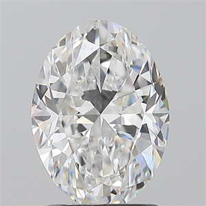 Foto Diamante Natural 1.70 quilates, Ovalado , Color E, claridad VVS1 y certificado GIA de