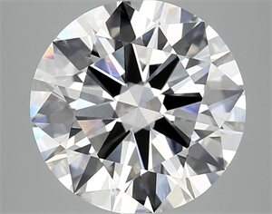 Picture of Lab Grown Diamond 6.11 Carats, Round with Ideal Cut, F Color, VVS2 Clarity and Certified by IGI