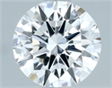 Natural Diamond 0.75 Carats, Round with Excellent Cut, D Color, IF Clarity and Certified by IGI