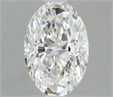 Natural Diamond 0.53 Carats, Oval with  Cut, G Color, VVS1 Clarity and Certified by GIA