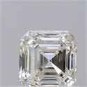 Natural Diamond 0.51 Carats, Asscher with  Cut, F Color, VS2 Clarity and Certified by GIA
