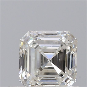 Picture of Natural Diamond 0.51 Carats, Asscher with  Cut, F Color, VS2 Clarity and Certified by GIA