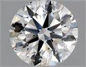 Natural Diamond 0.90 Carats, Round with Excellent Cut, G Color, SI1 Clarity and Certified by GIA