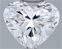 Natural Diamond 0.41 Carats, Heart with  Cut, D Color, VS1 Clarity and Certified by GIA