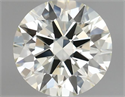 Natural Diamond 0.42 Carats, Round with Excellent Cut, N Color, IF Clarity and Certified by GIA