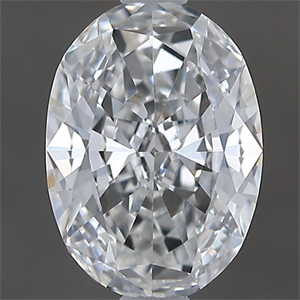 Picture of Natural Diamond 0.50 Carats, Oval with  Cut, F Color, VS2 Clarity and Certified by GIA