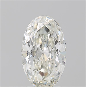 Picture of Natural Diamond 1.50 Carats, Oval with  Cut, J Color, SI1 Clarity and Certified by GIA